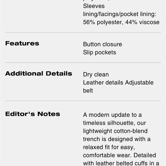 NWT Coach Khaki Double-Breasted Trench Coat - Picture 6 of 10